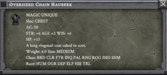 OVERSIZED CHAIN HAUBERK item card